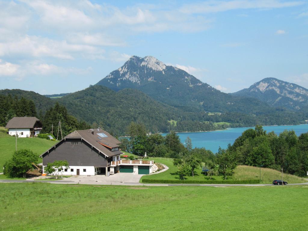 Bauernhof Unterhoefner Hof bei Salzburg Buitenkant foto