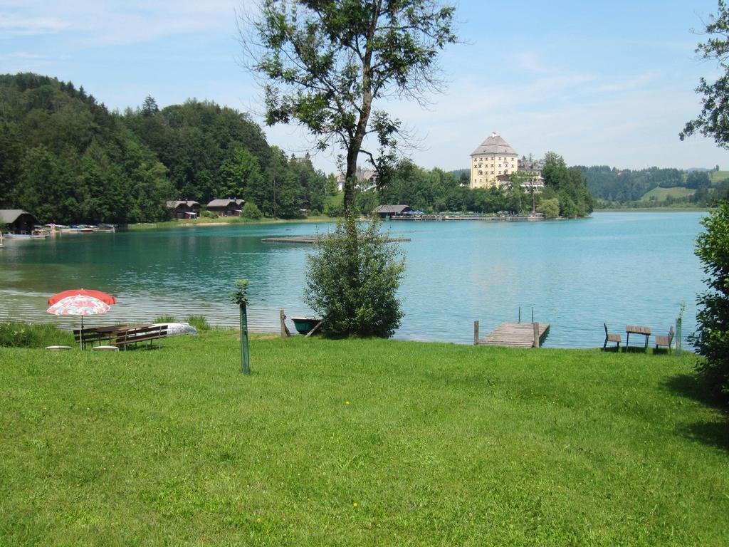 Bauernhof Unterhoefner Hof bei Salzburg Buitenkant foto
